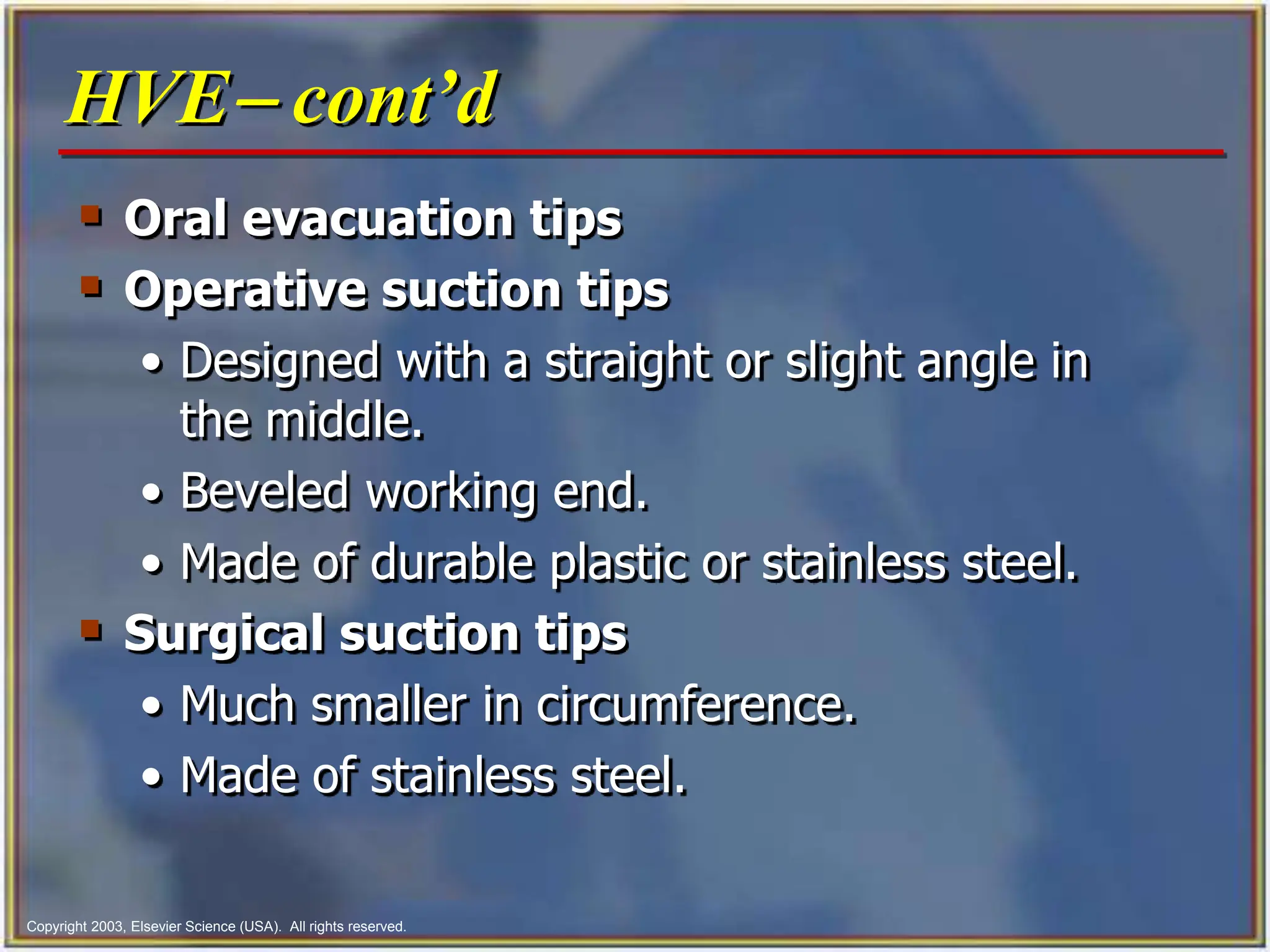 Oral Evacuation Systems Used in Dental Care | PPT
