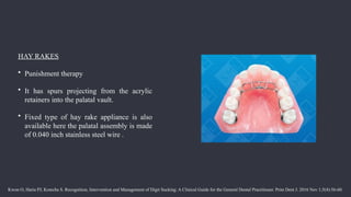 Paltal Rake Oral Habits in Children: Types, Causes, Effects & Management.pptx