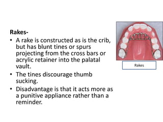 Paltal Rake Oral habits final | PPTX