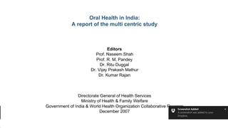 Oral health in india | PDF