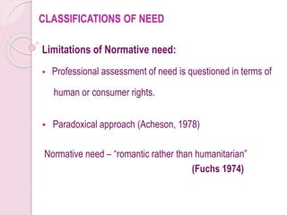 Normative Needs. Examples Oral health need assessment | PPTX