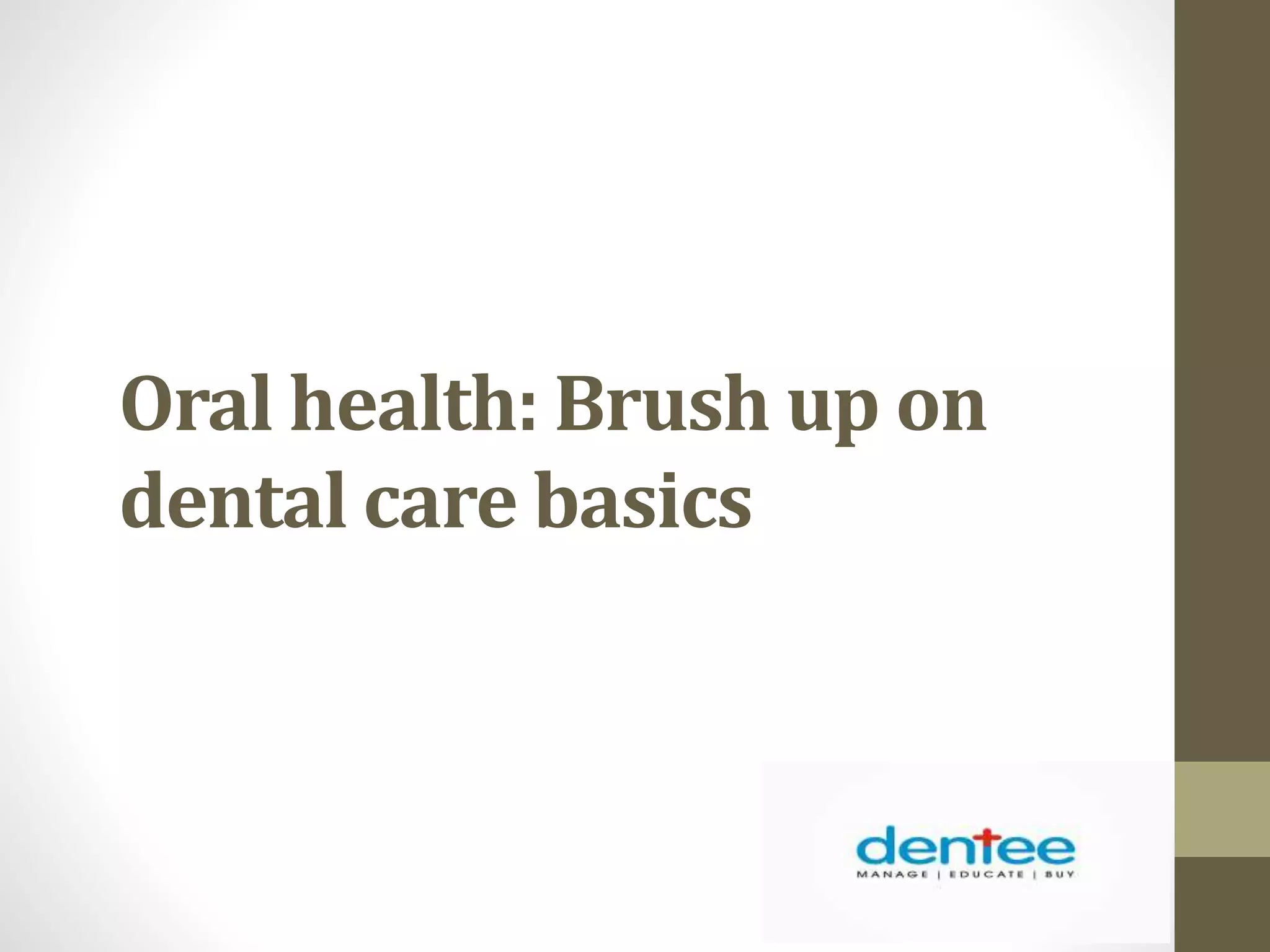Oral health ppt PPT