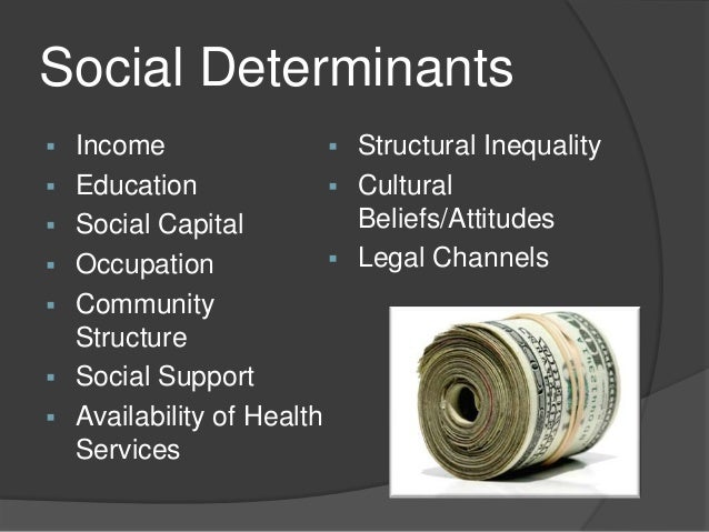 12 social determinants of health Health equity through action 2 lessons learned and the path forward 1 leverage evidence-based practices 2 these conditions, known as the social determinants of health, are not a matter of personal choice rather, social determinants of. 12 social determinants of health Health equity through action 2 lessons learned and the path forward 1 leverage evidence-based practices 2 these conditions, known as the social determinants of health, are not a matter of personal choice rather, social determinants of.