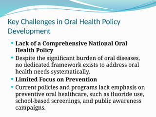Oral Health System And Policy in Pakistan.pptx