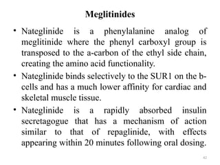 Meglitinides Examples Comprehensive Overview of Oral Hypoglycemic Agents in Diabetes ...