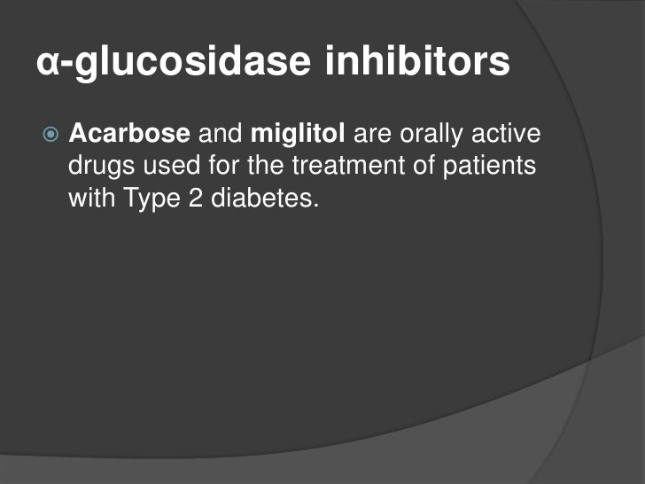 Acarbose Postprandial Hypoglycemia