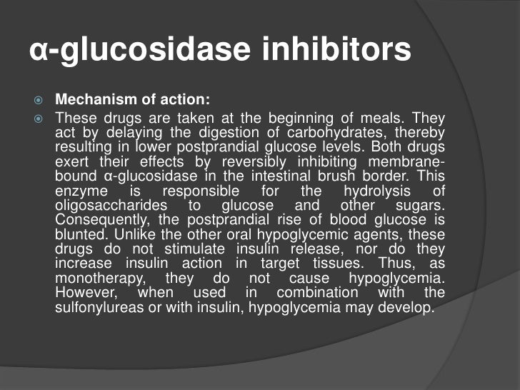 Acarbose Postprandial Hypoglycemia