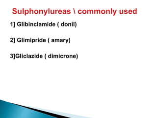 Oral hypoglycemic agents | PPTX