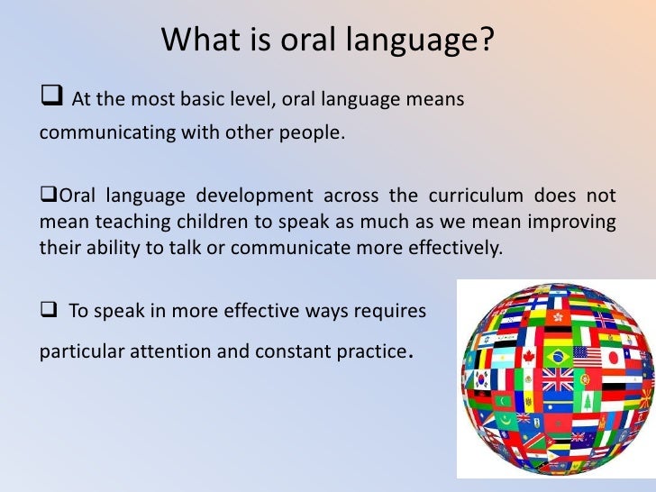 Oral Language Development 68