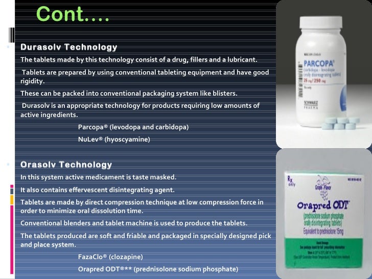 Orally disintegrating tablets