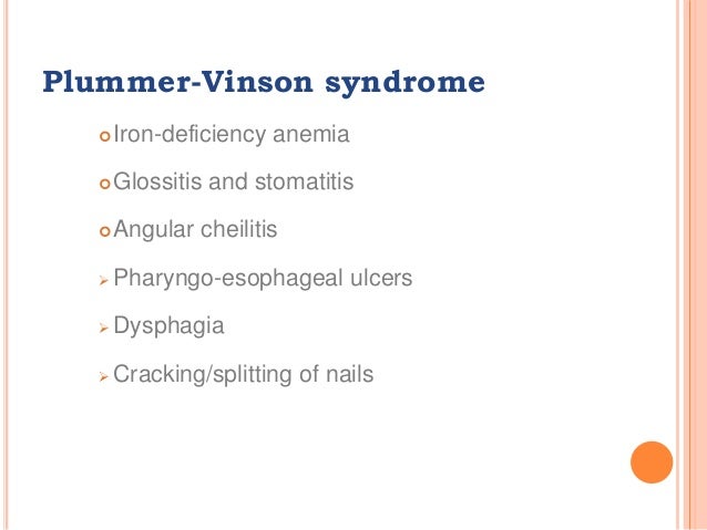 plummer vinson syndrome