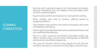 ORAL MANIFESTATIONS OF SYPHILIS-A review | PPTX