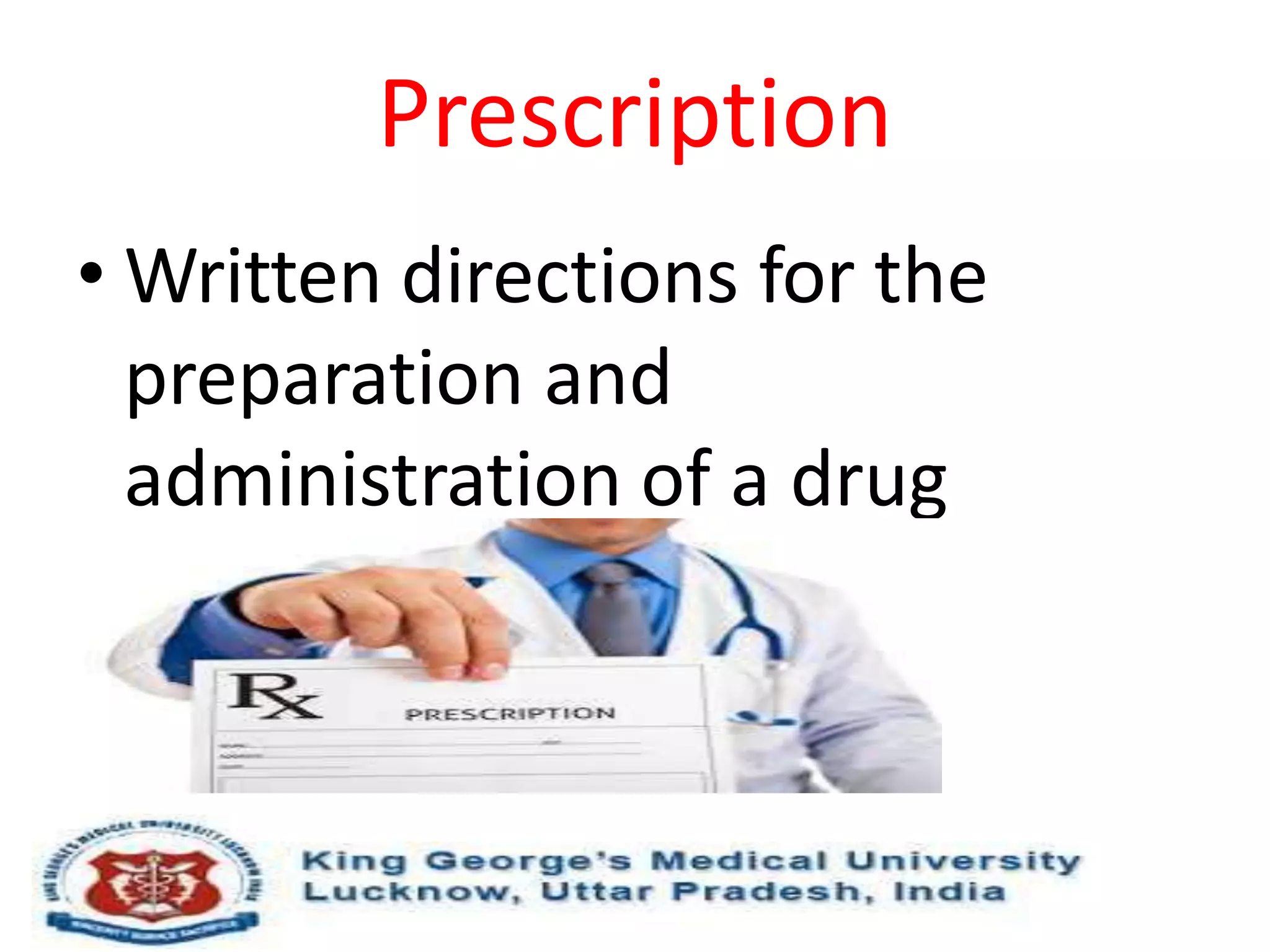 Oral medication PPT
