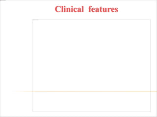 Clinical features
 