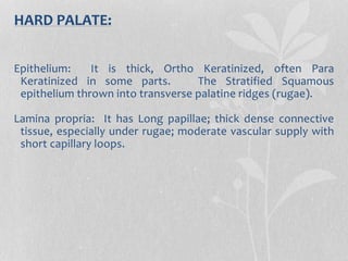 Oral mucosal membrane | PPTX