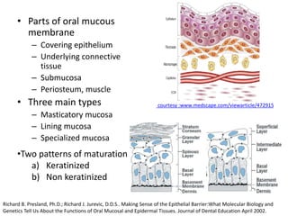 oral mucous membrane - II.pptx