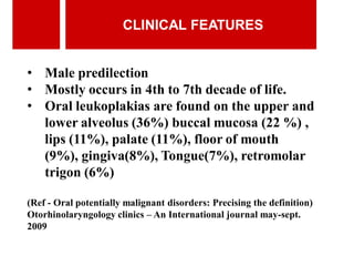 Predilection Def precancerous lesions in oral cavity | PDF