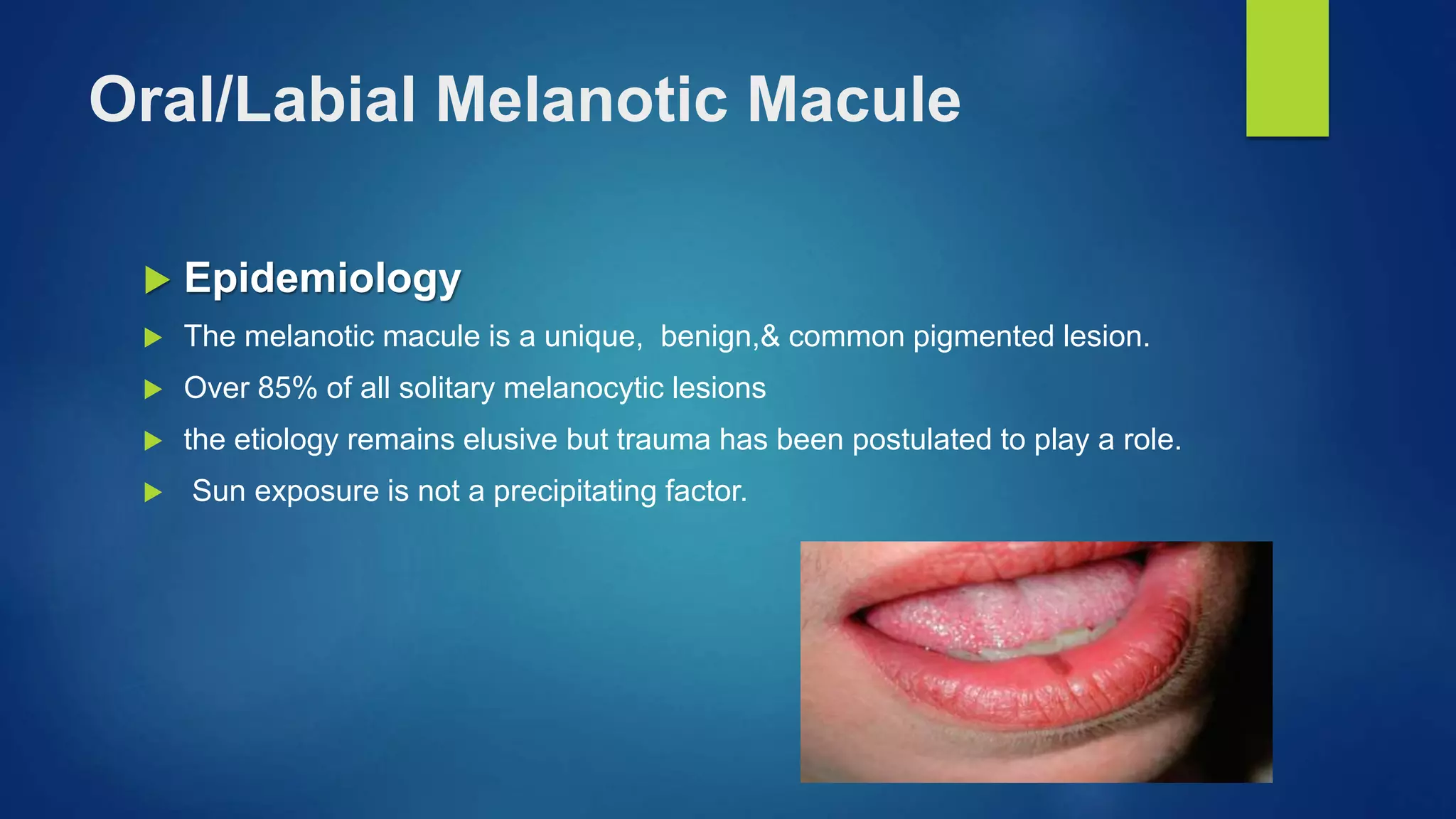 oral melanotic macule slideshare pigmentation.pptx #SmoothComplexion