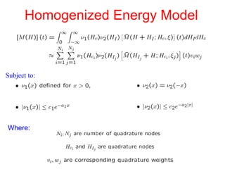Homogenized Energy Model
Subject to:
Where:
 