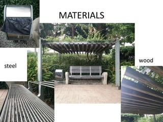 MATERIALS
steel
wood
 