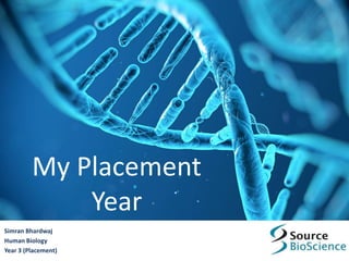 My Placement
Year
Simran Bhardwaj
Human Biology
Year 3 (Placement)
 