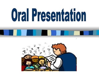 Presentation Plan

 Introduction (brief; basic information)
 Explain what you are going to talk about
 Talk through mai...