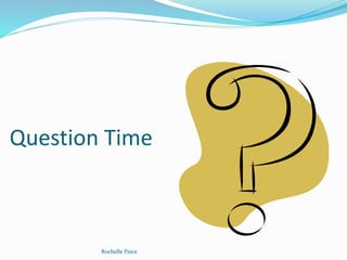 Question Time
Rochelle Paice
 