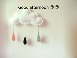 Good afternoon  
 