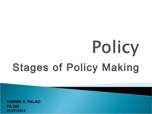 policy making process policy making process