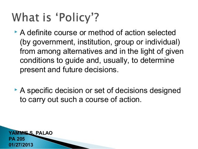 policy making process policy making process