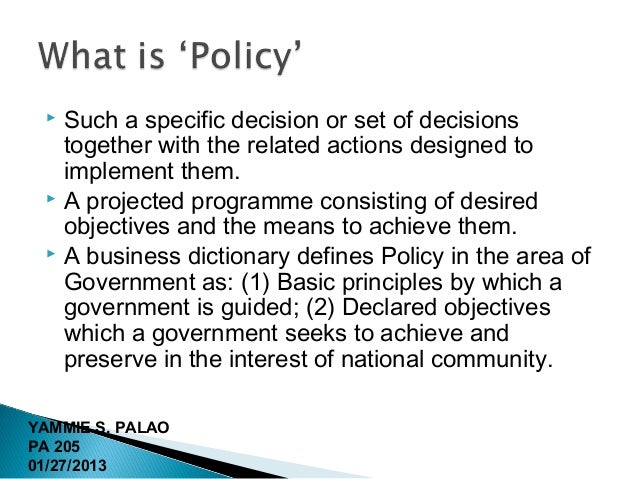 policy making process policy making process