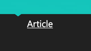 Article
 