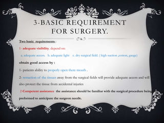 Oral surgery principles | PPTX