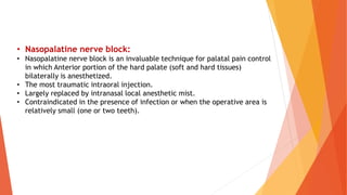 Np Injection oral surgery - techniques of local anesthesia powerpoint | PPTX