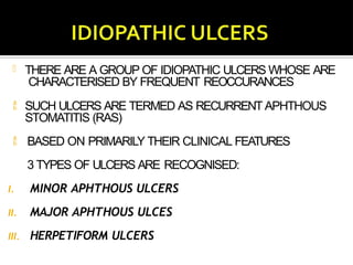 Minor Ras Ulcers oralulcers1234567890-098765432123456.pptx