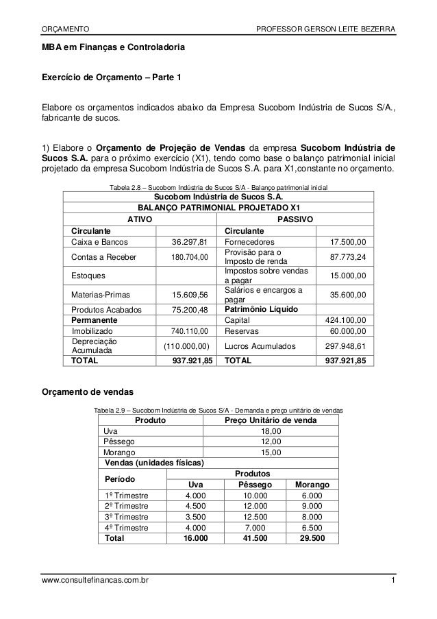 orcamento