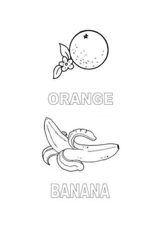 Orange and banana