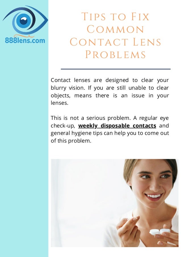 Tips to Fix Common Contact Lens Problems