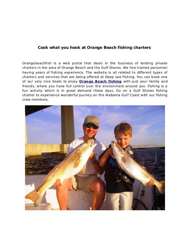 Cook what you hook at Gulf shores fishing charters