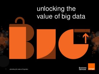 unlocking the
                                      value of big data




1   unlocking the value of big data
 
