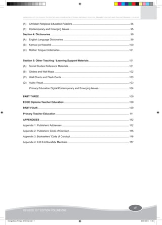 Orange book for primary schools 2014 | PDF