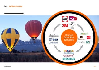 top references 
Orange 
Business 
Services 
our ambition 19 / 
 