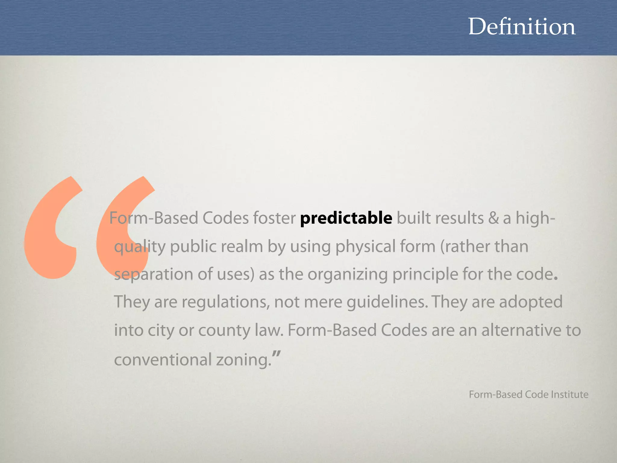 Introduction to Form Based Codes | PDF