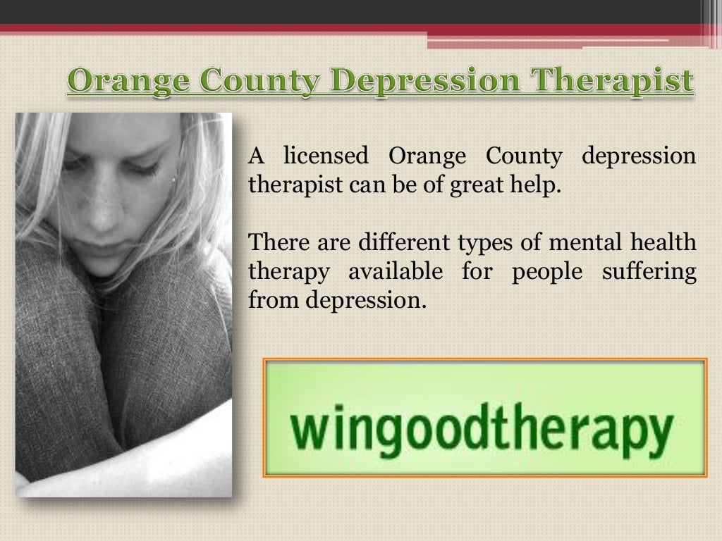 Orange county depression therapy