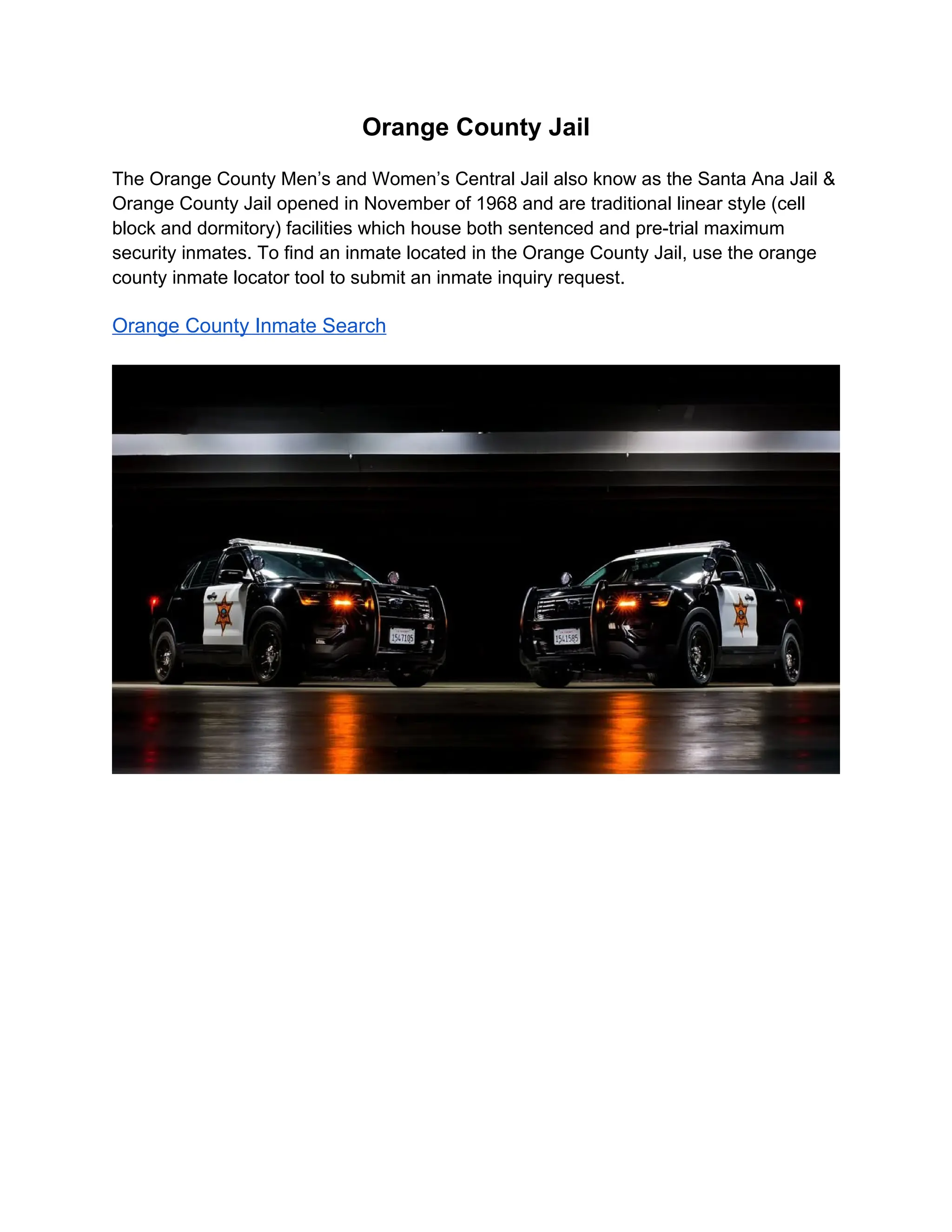 Orange County Jail .docx