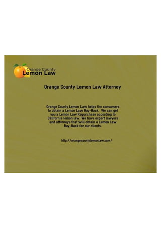 Orange County Lemonlaw