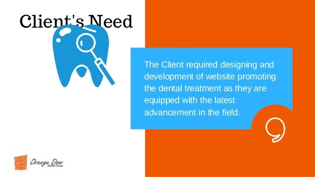 Orange Door Dental Case Study Wordpress Development