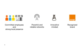 6
Committed employees
and
strong local presence
Powerful and
reliable networks
Innovative
mindset
Recognized
brand
 