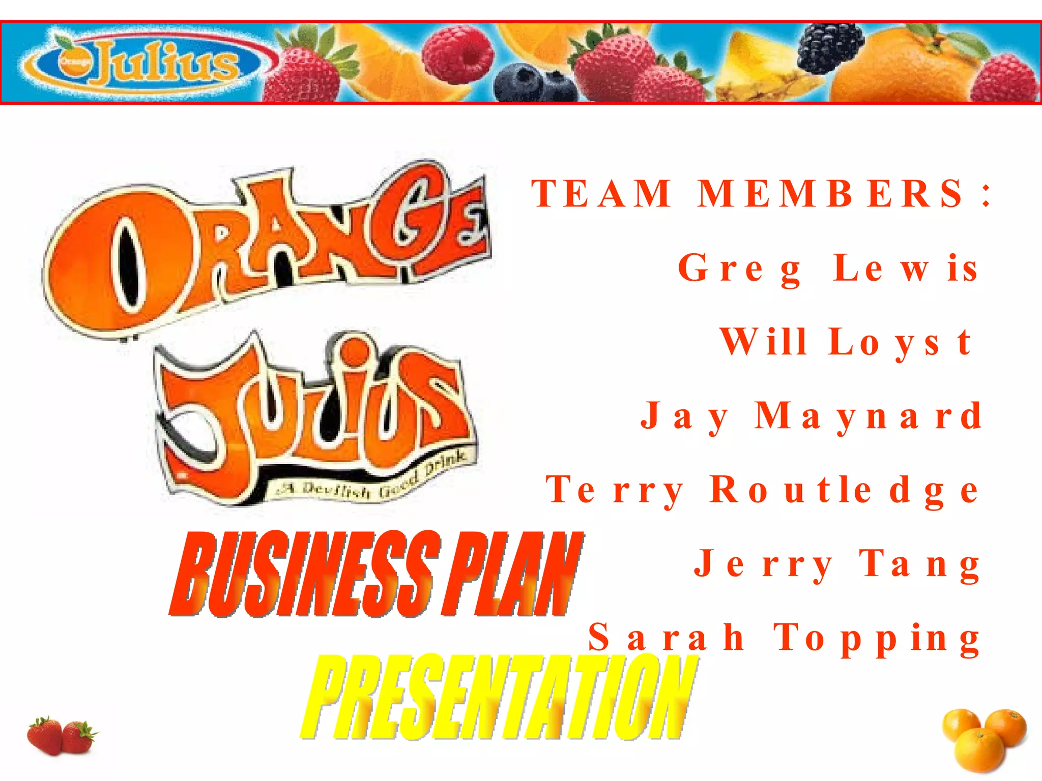 Orange Julius PowerPoint PPT