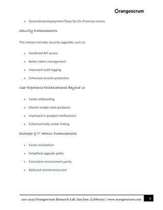 Orangescrum Unified Version 26.1.1 Release | PDF